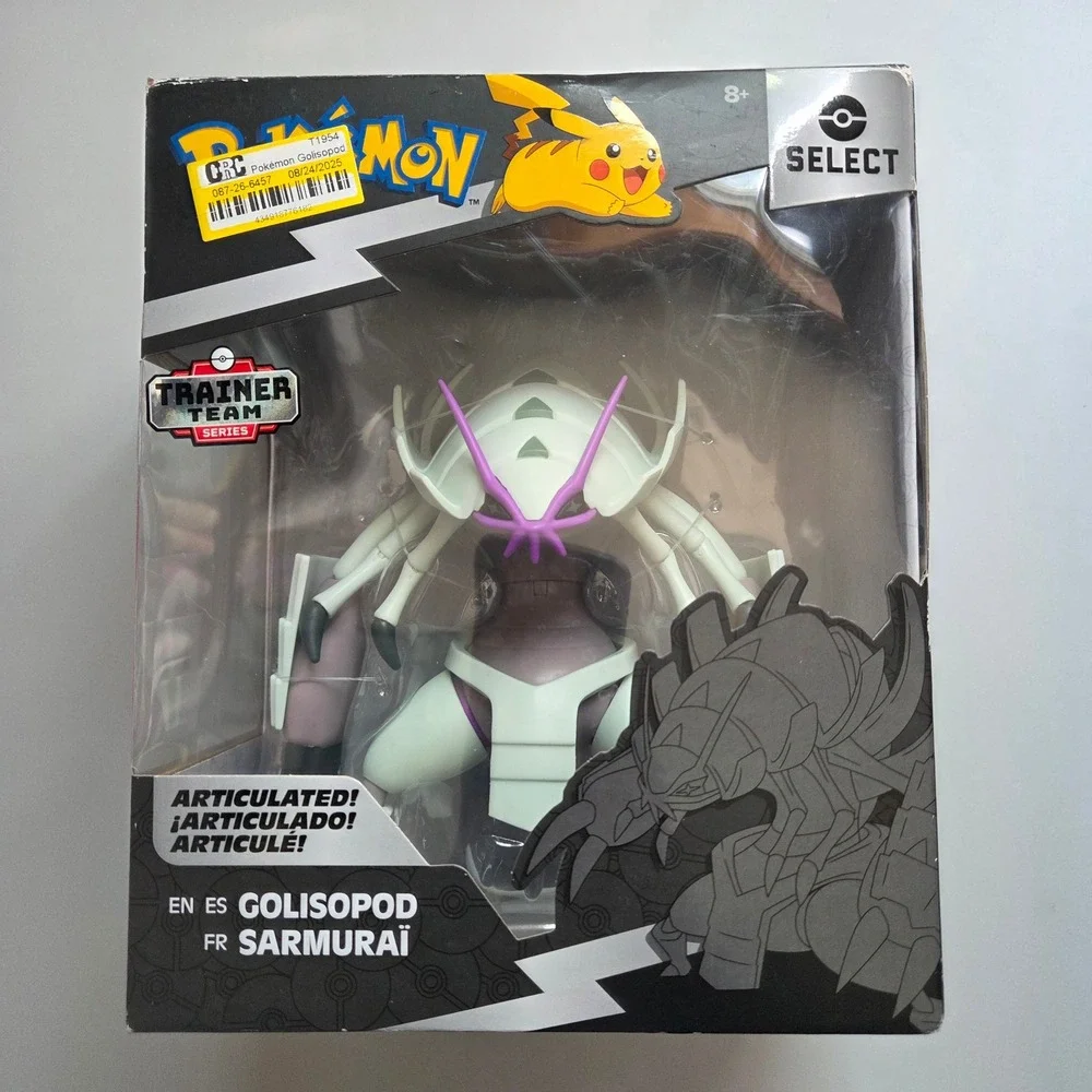 Pokemon Golisopod Select Series 8 Articulated Figure Jazwares‎ Trainer Team New
